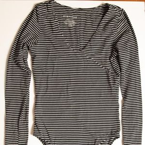 Everlane striped bodysuit